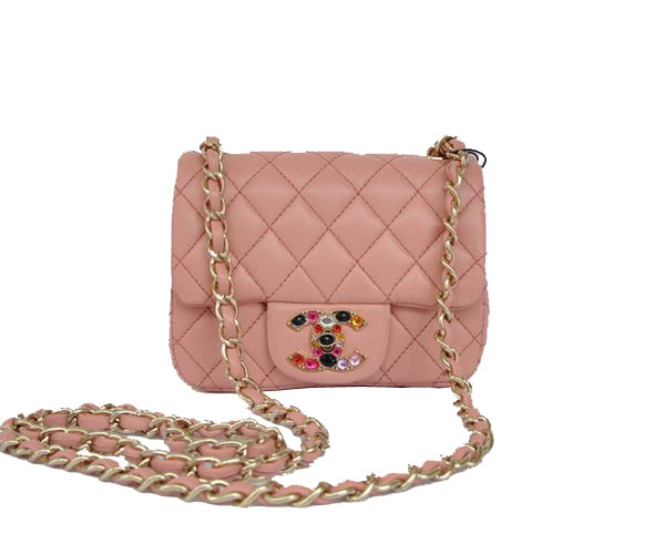 7A Replica Cheap Chanel mini Flap Bag 11725 Pink